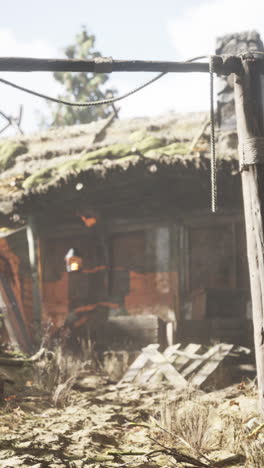 an abandoned house in the countryside