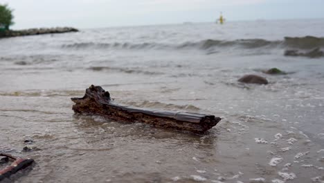 View-of-the-sea.-Waves.-Coast.-Slow-motion