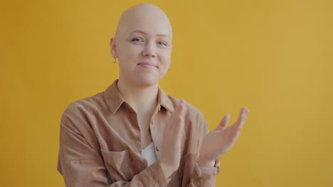 woman celebrating and showing support