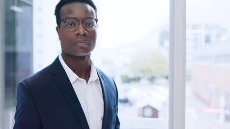 face, corporate and a serious black man