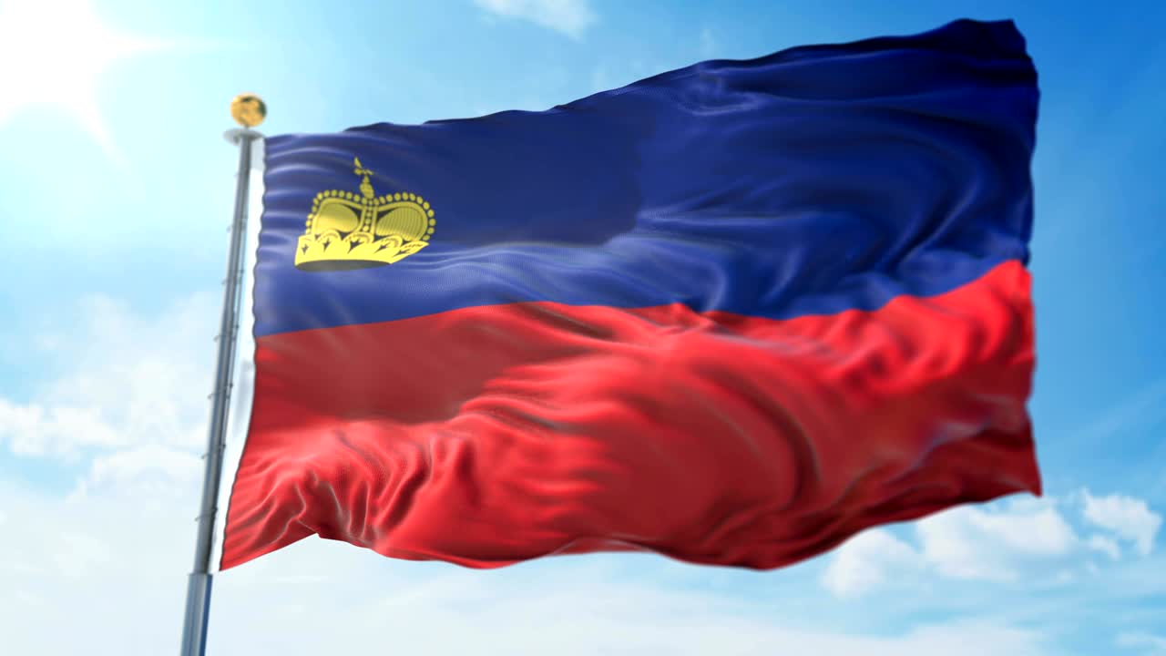 리히텐슈타인 발의 3d 렌더링 영상