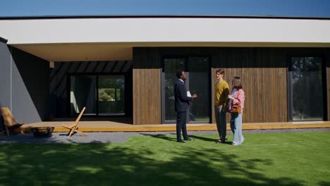 real estate showing of a modern home