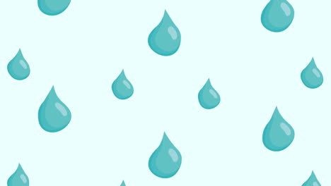 water day campaign animated with drops pattern