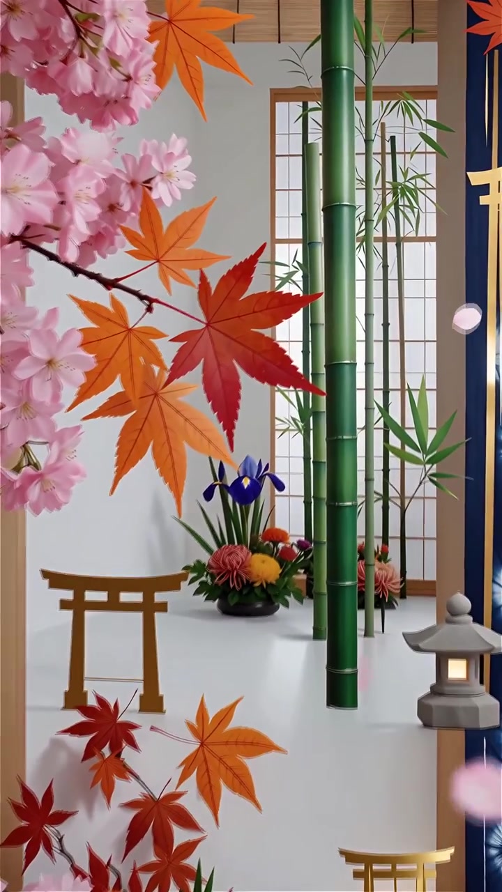 Plano de Fundo Animado de Cultura Japonesa 4K