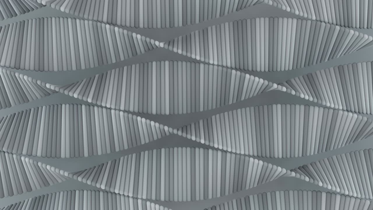 Abstract monochrome geometric background 3D render seamless loop animation