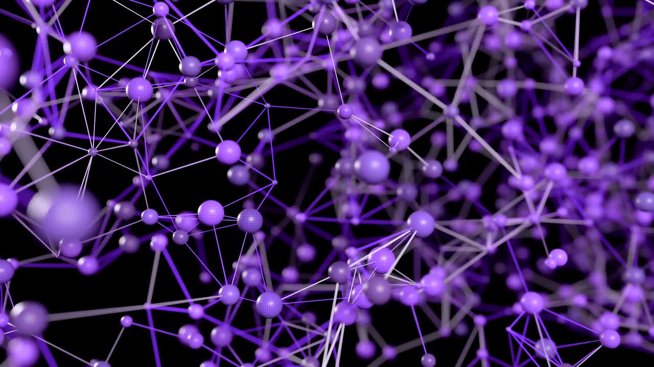 4K Abstract molecular net.