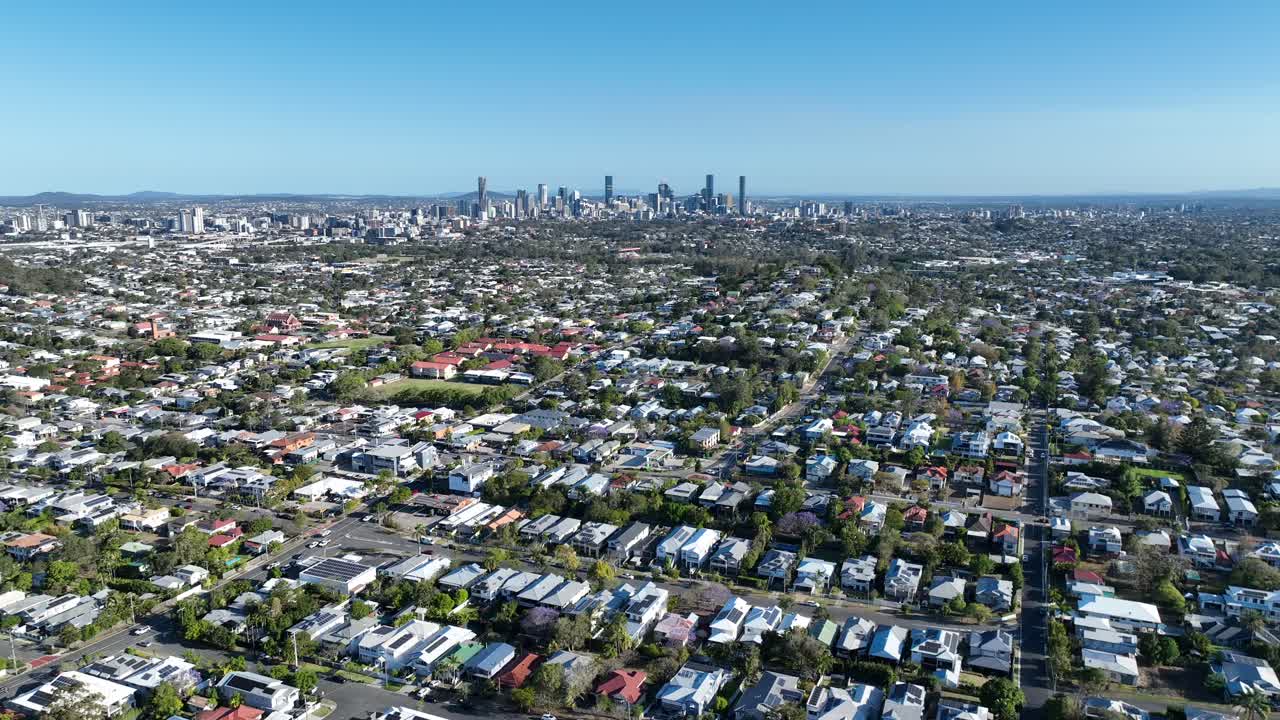 브리즈번 시, 그랜지, 루트위치의 드론 촬영