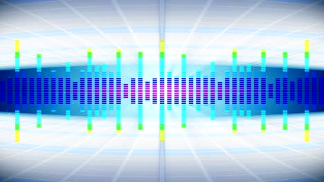 colorful sound waves for party. disco background. abstract colorful wave pattern. loop animation of music equalizer.