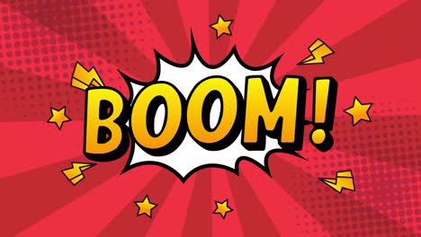 boom cartoon comic bubbles