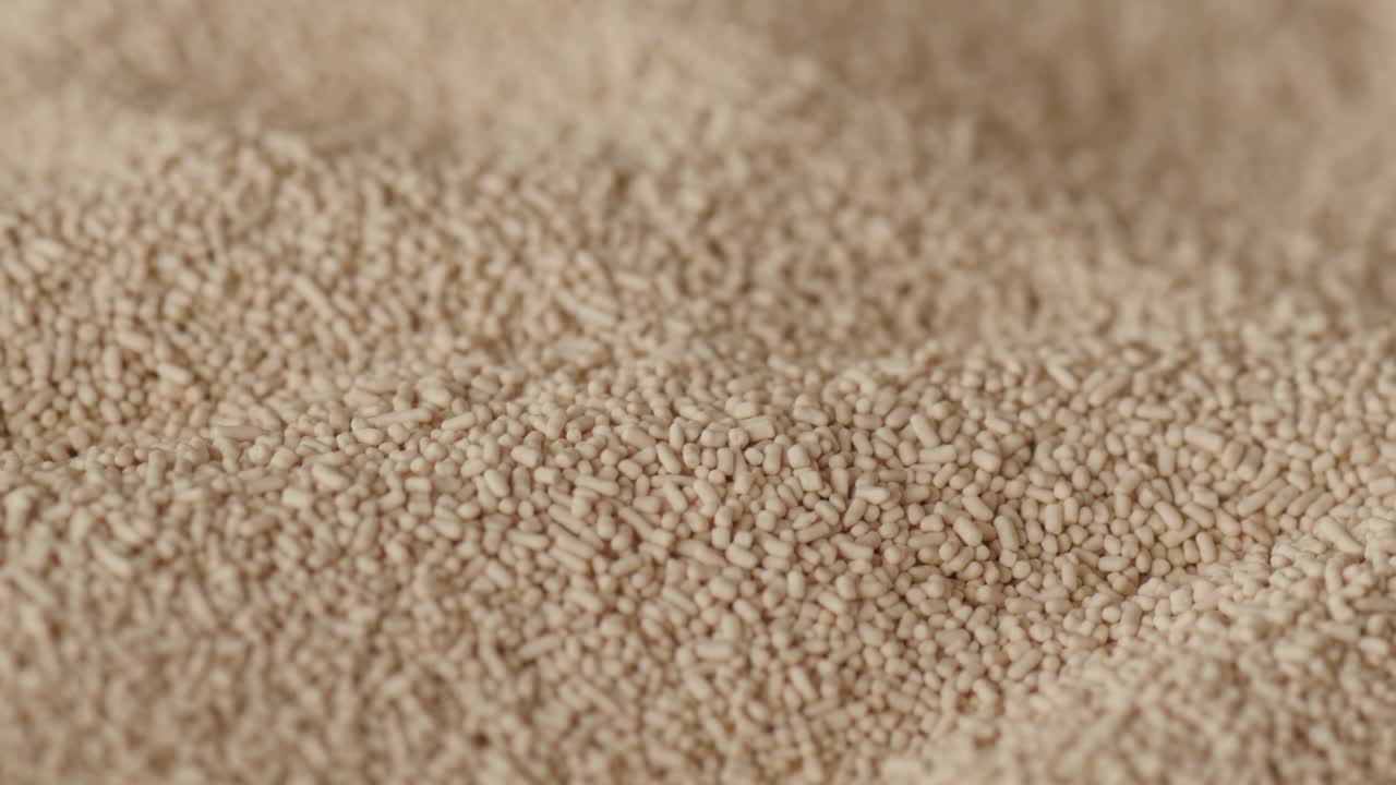 건조 인스턴트 효모 회전 회전 극심한 매크로