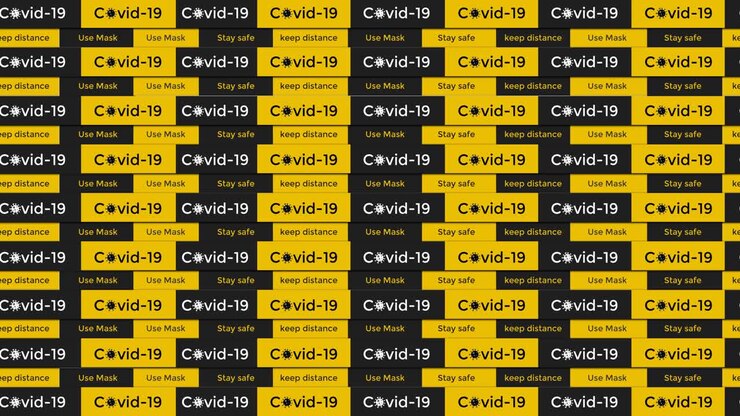 Corona Virus Abstract Background loop