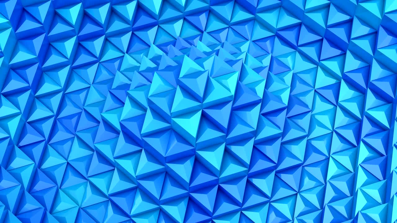 los triángulos formaron una onda