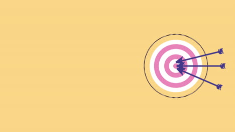 target arrows success animation video