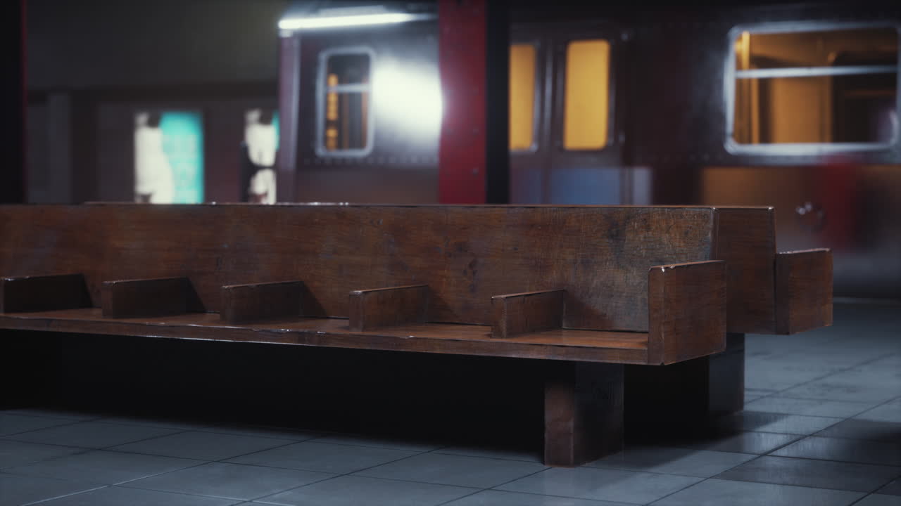 코로나19 전염병 기간 동안 비어있는 기차역