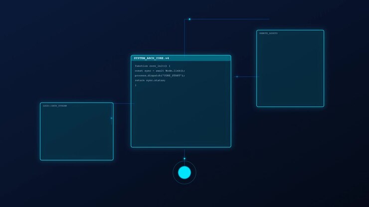 Digital Interface Showing System Architecture and Data Flow