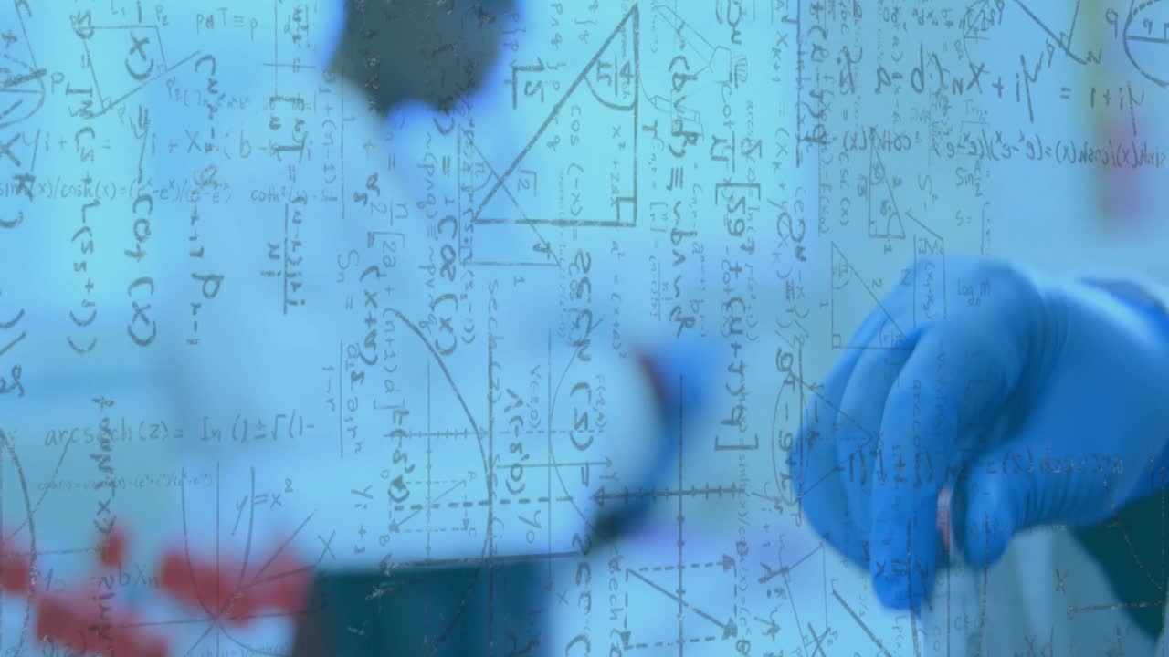 Scientist placing tube at clear board grabbing pipette and adding reagent into sample for science