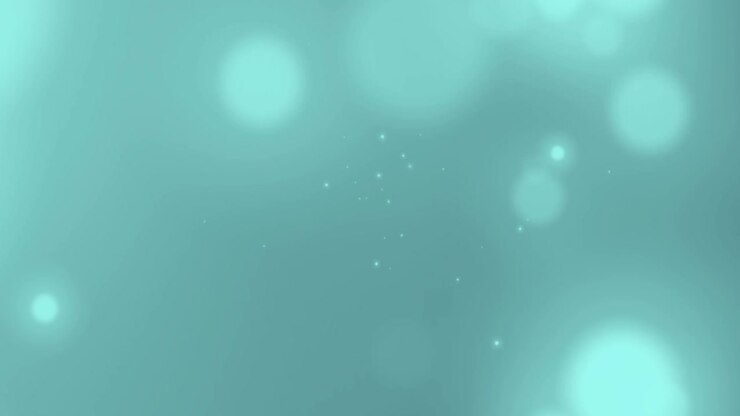 Animation of glowing light spots moving over blue background