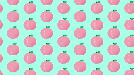 peach illustration loop animation.