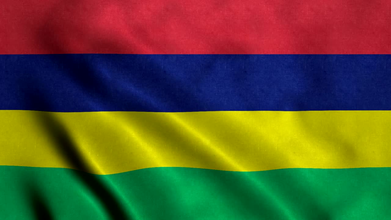4K Seamless Loopable Flag of Mauritius