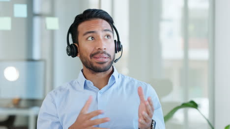 businessman on a video conference call