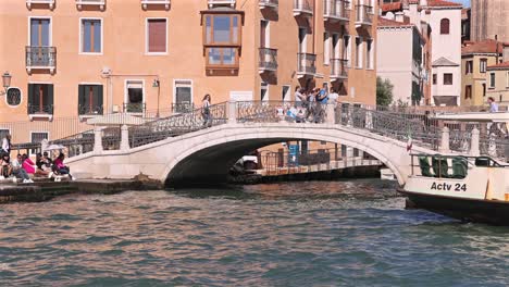 venice canal bridge and cityscape
