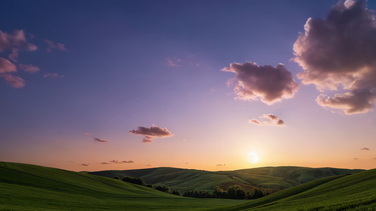 Beautiful landscapes with sunrise and sunset views