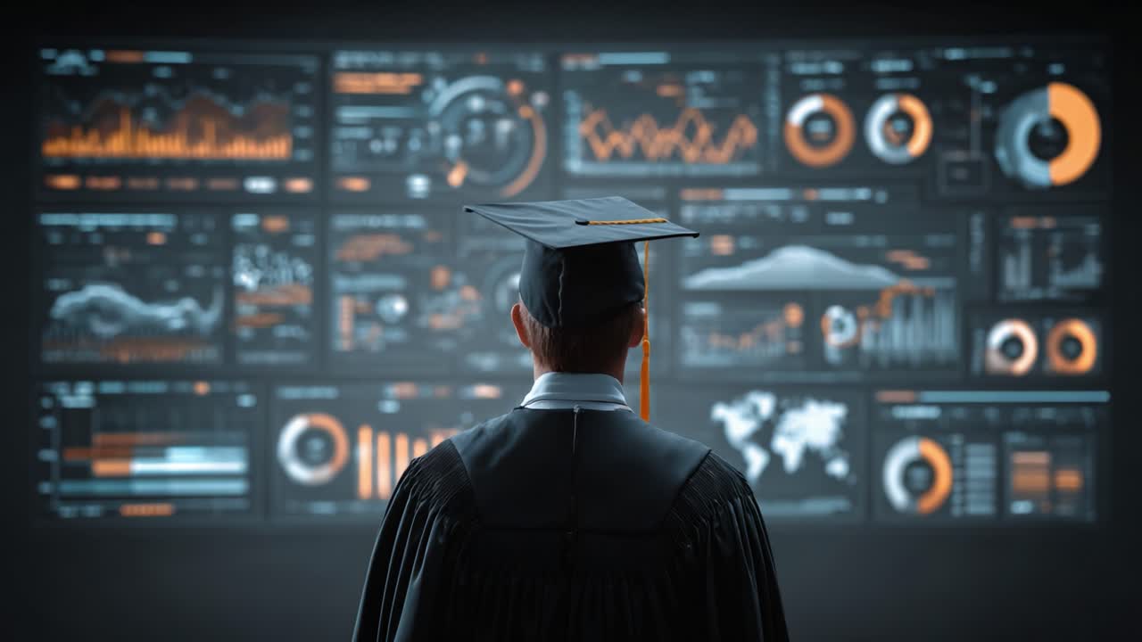 A Graduate's Journey: Embracing Knowledge and Achievement While Engaging with Data Visualizations on a Digital Dashboard