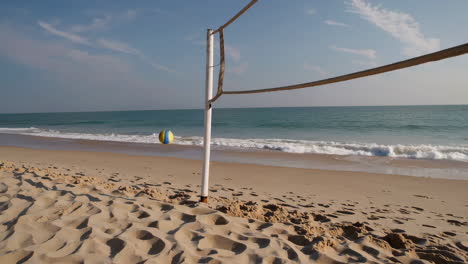 beach volleyball on a sunny day