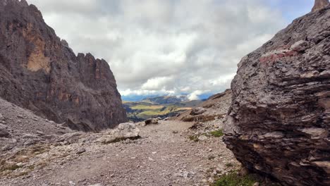 breathtaking mountain landscape with a hiking path