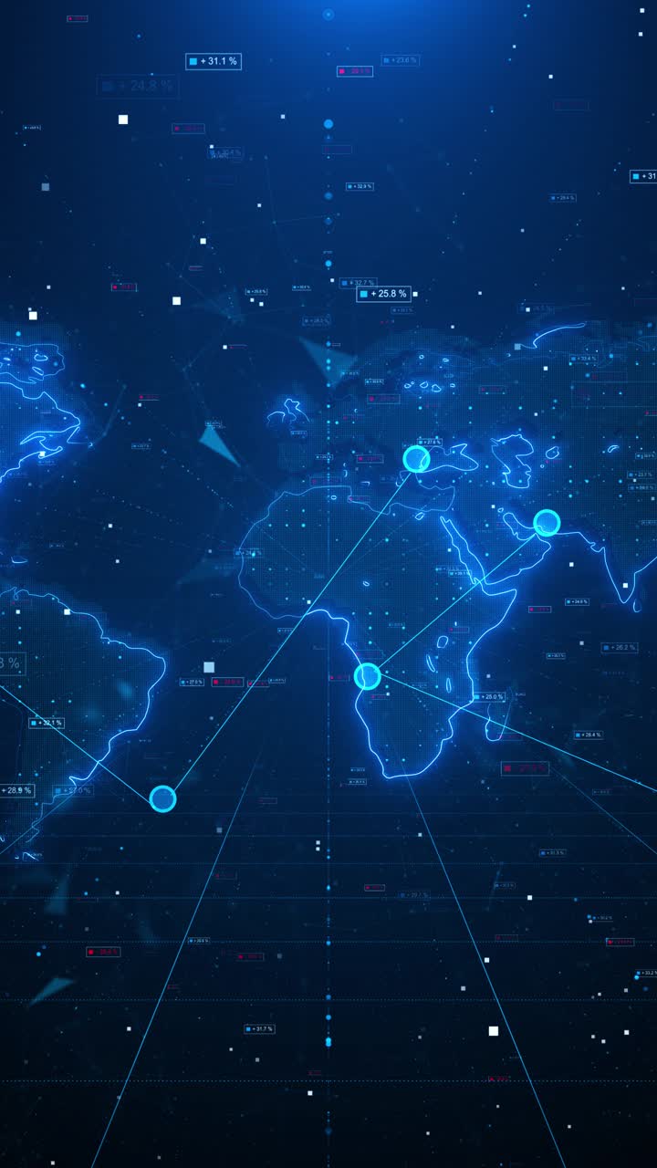 Advanced technology digital data flow global earth technology 3d connection network background