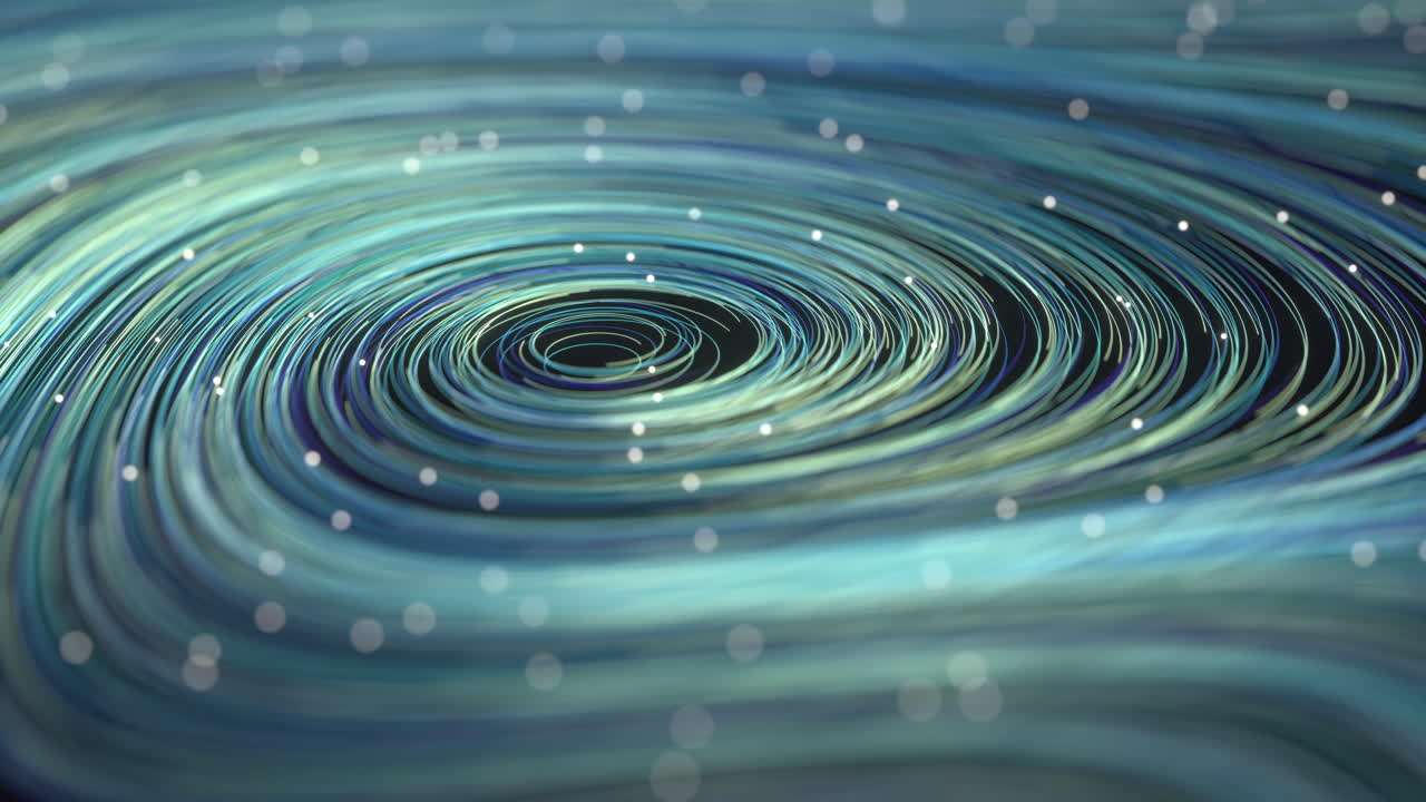 마법의 소용돌이 선, 환상적인 파동 패턴, 3d 렌더링