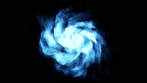 Twisted-blue-mystical-smoke-on-black-space