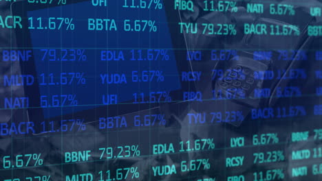 animation of financial data processing over payment terminal