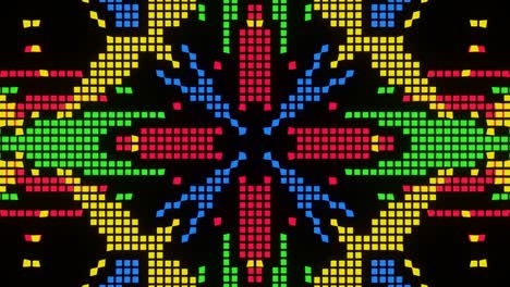 vj animación de bucle del mosaico de píxeles ver26