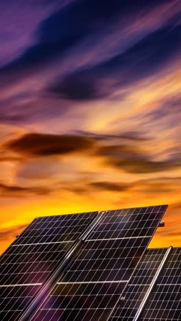 sola panels station in green field at sunset, green energy, environmental concept.