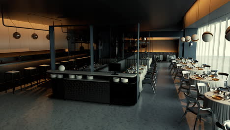 modern luxury restaurant interior design