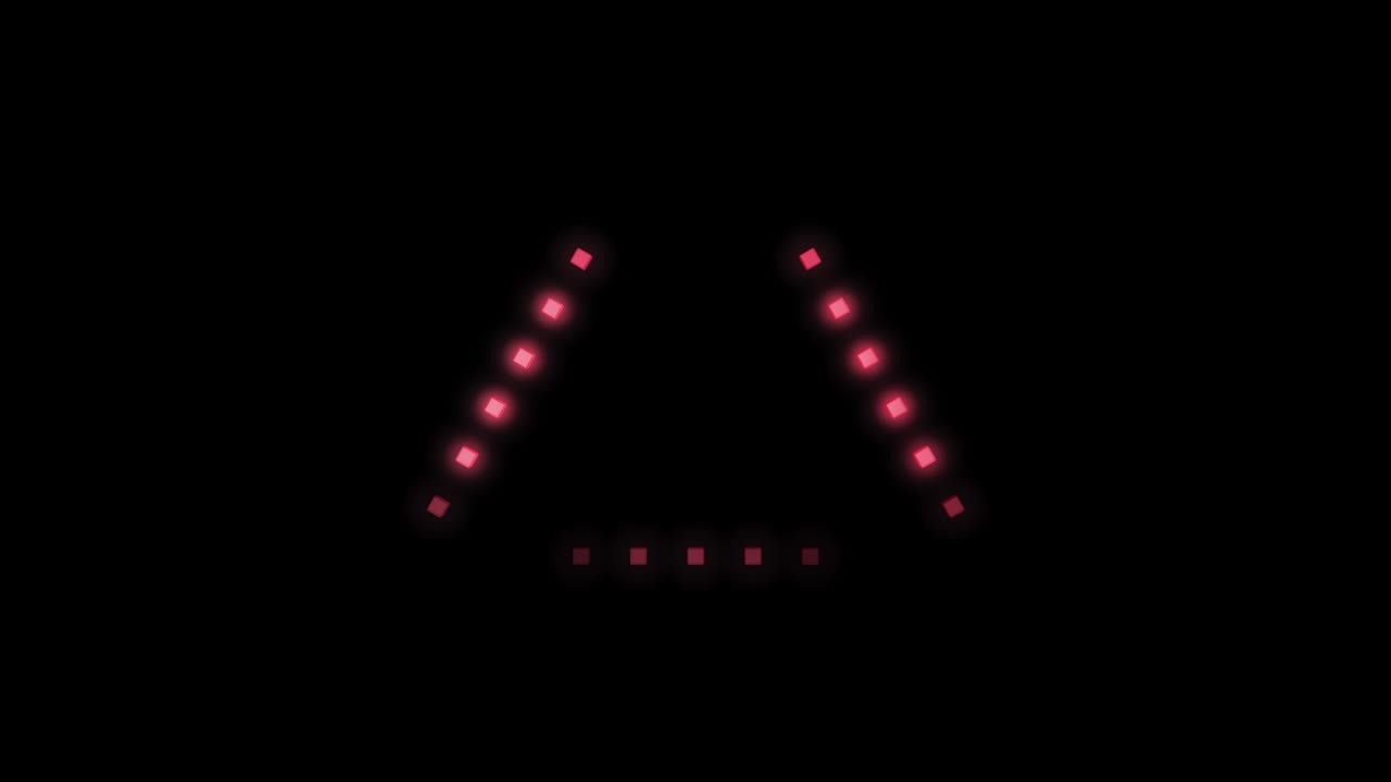 Loopable triangles lightshow