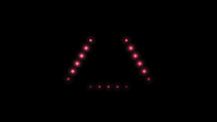 Loopable triangles lightshow