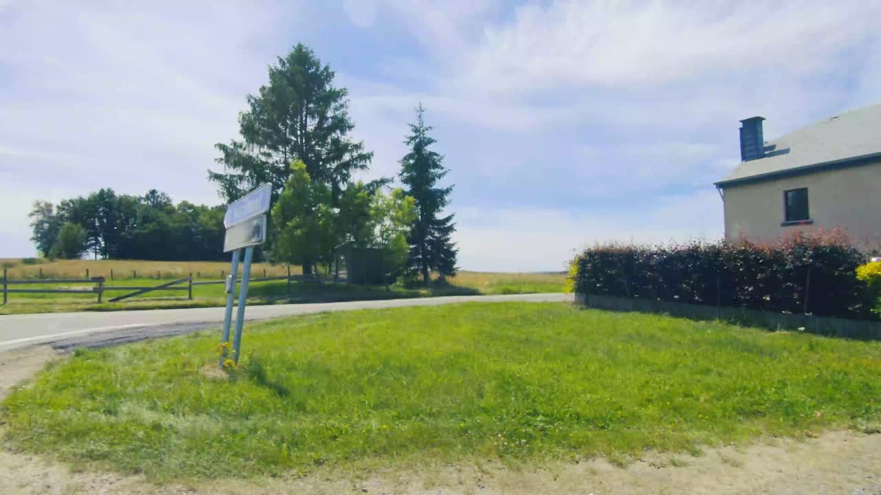 Driving with the Volvo through the beautiful Ardennes, Belgium, Europe, 4K, 50fps