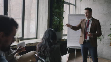 business presentation or training session