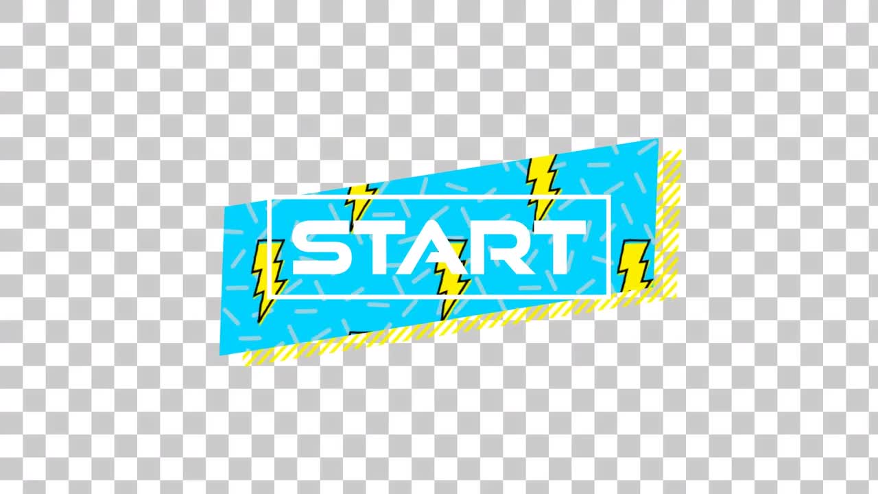 animación del comienzo y los círculos sobre un fondo transparente