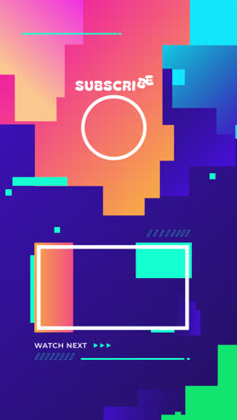 vibrant geometric social media post