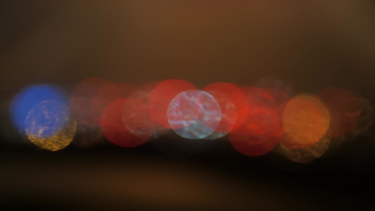 movimiento de círculos borrosos abstractos