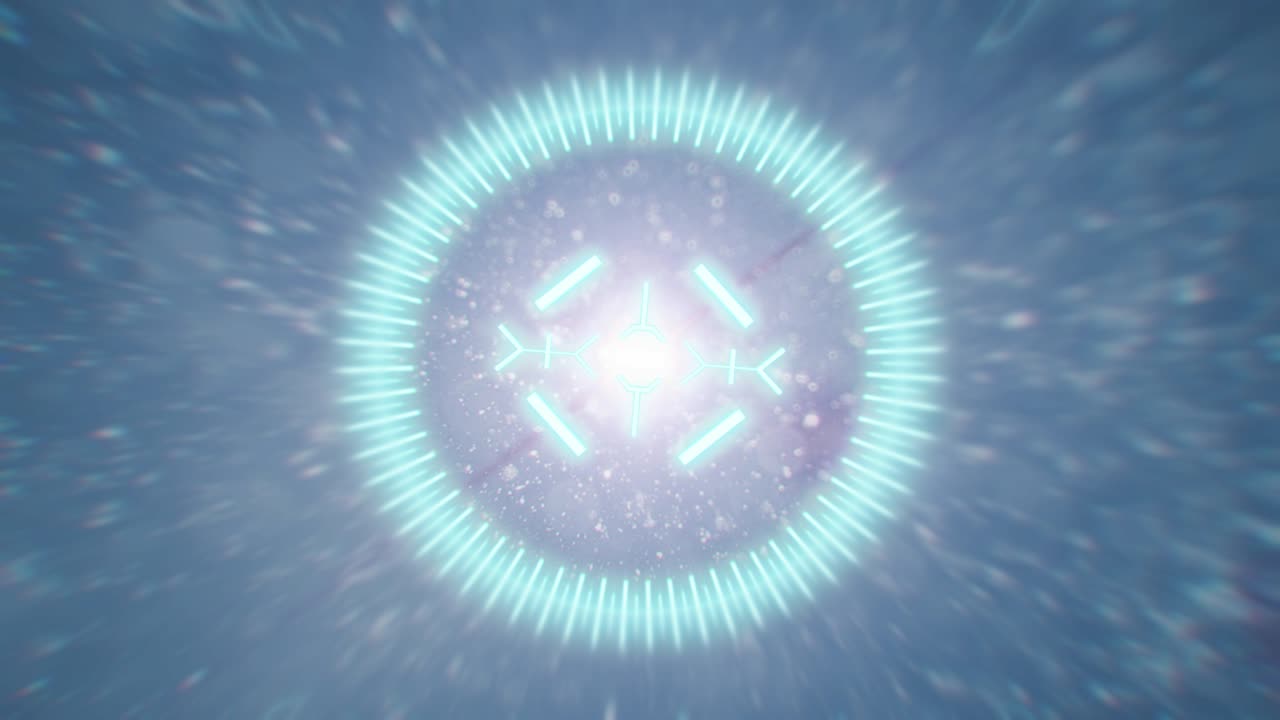 아나모프 하이라이트의 배경으로 표적의 2d hud 애니메이션