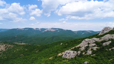 mountain view from above