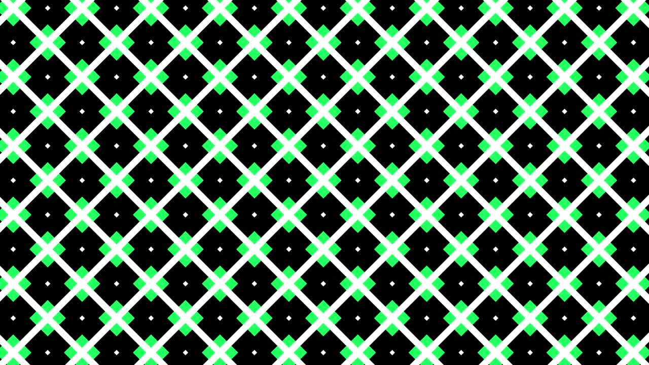 patrón de video gráfico 2d que se mueve hacia la parte inferior derecha con zoom, compuesto de diseños y formas con texturas multicolores.