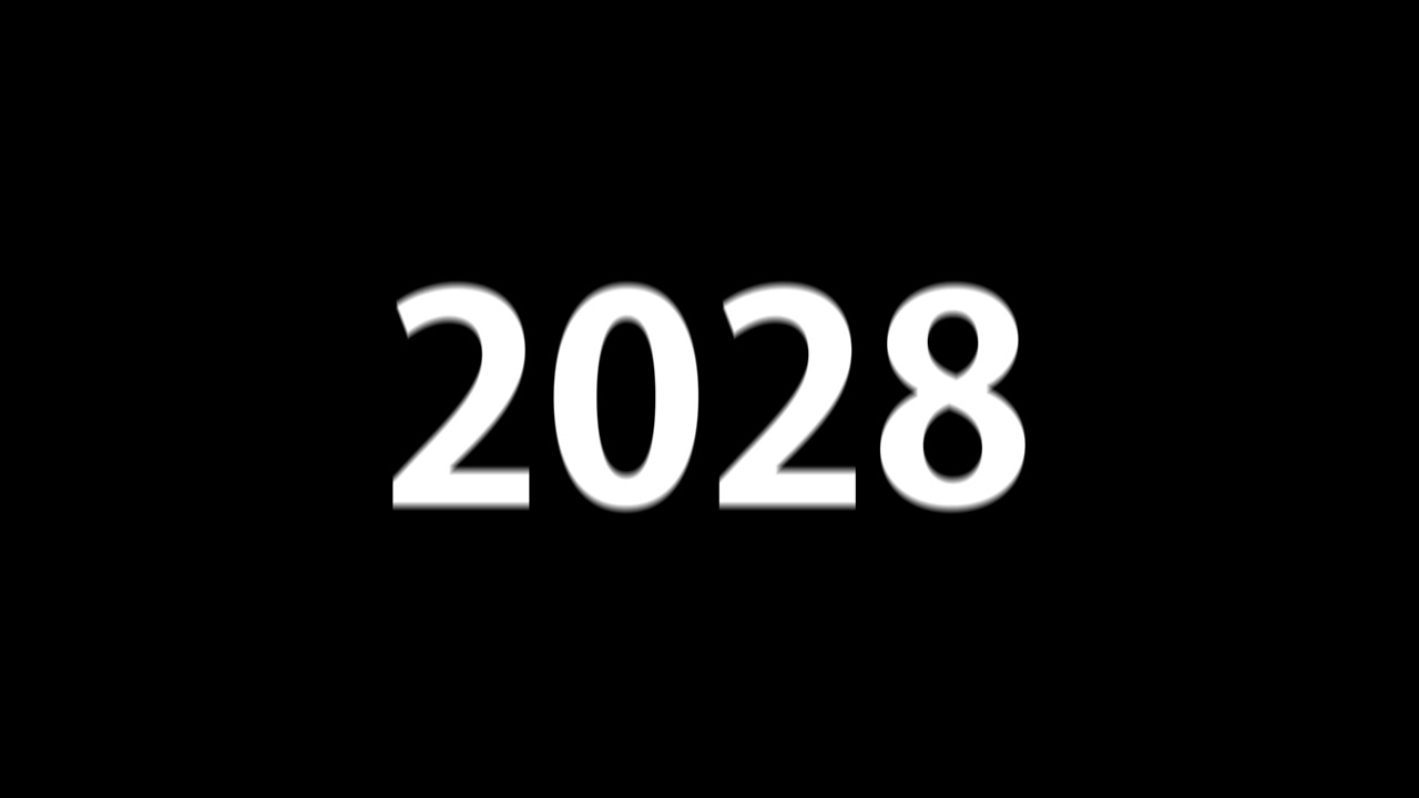 2028 animazione di testo motion graphics