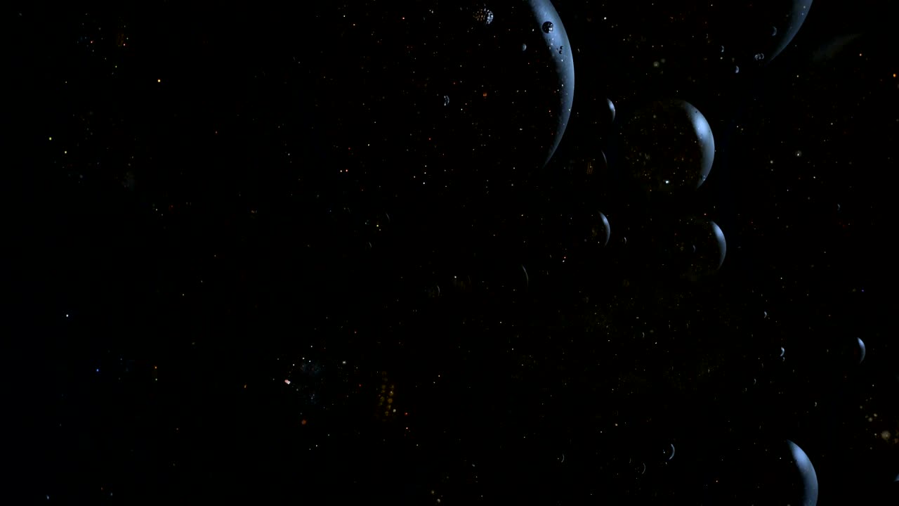 추상적인 액체 기름 거품 배경