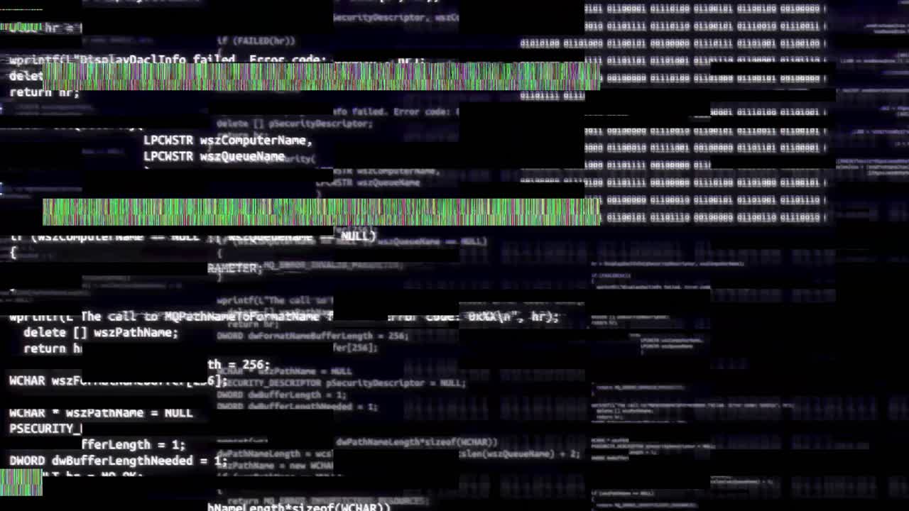 Distorted defect noise pixelated flickering screen unique design abstract digital animation pixel