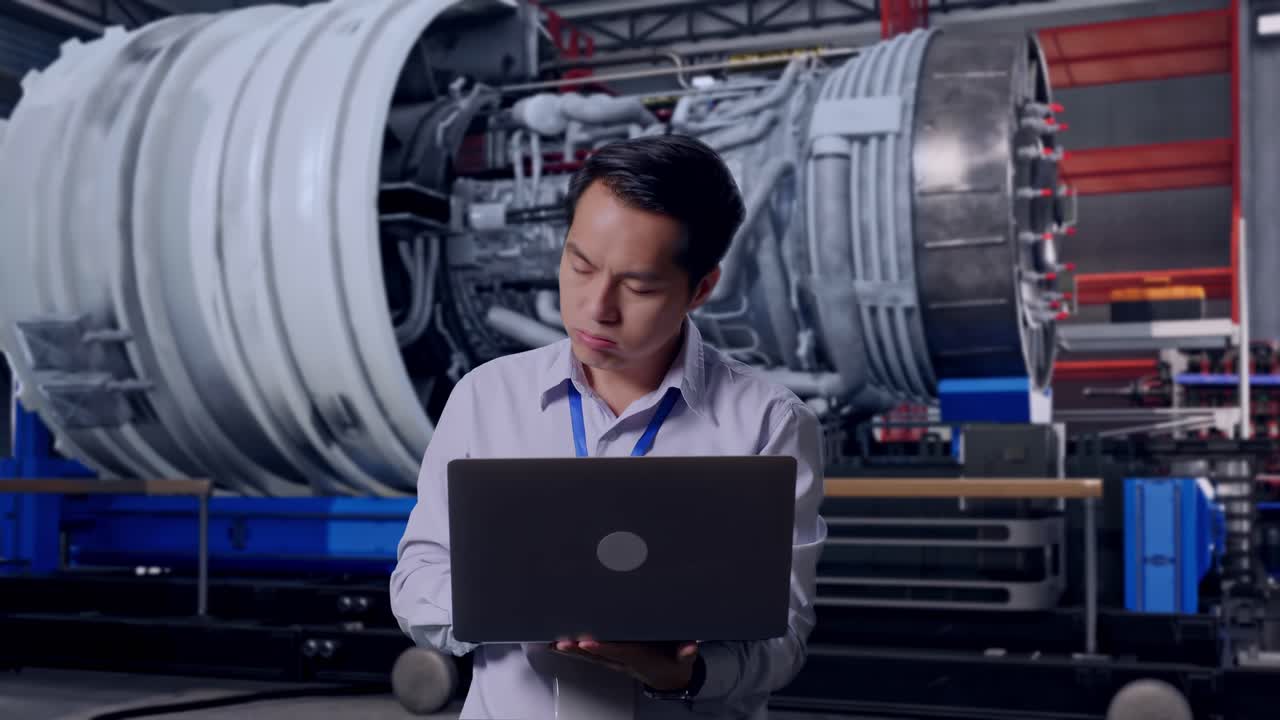 공장에서 프로젝트를 하는 엔지니어